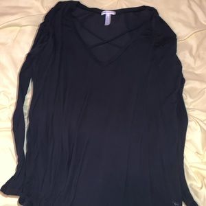 Black Long Sleeve Top